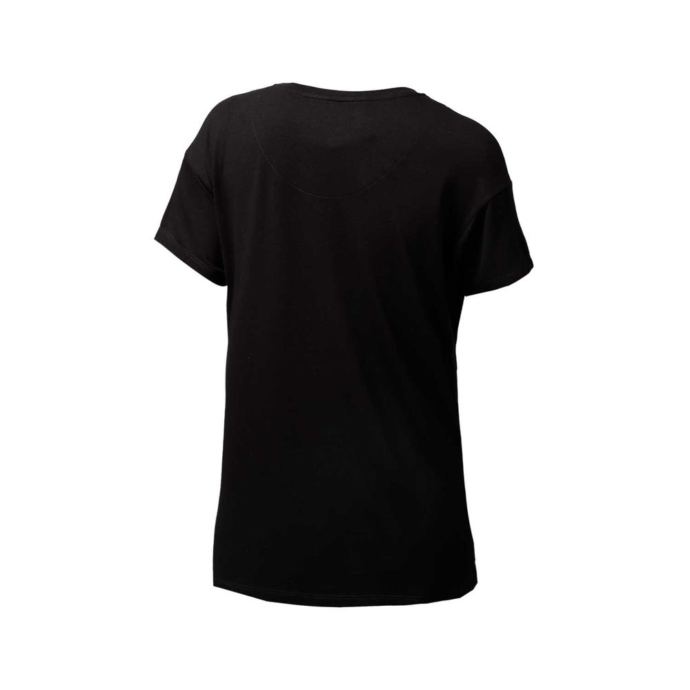 polo negro cuello redondo