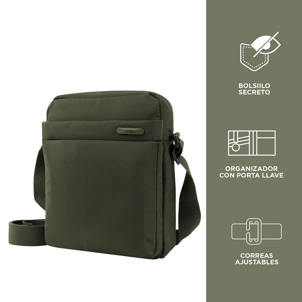 Bolso pequeño hombre Wyvi verde S