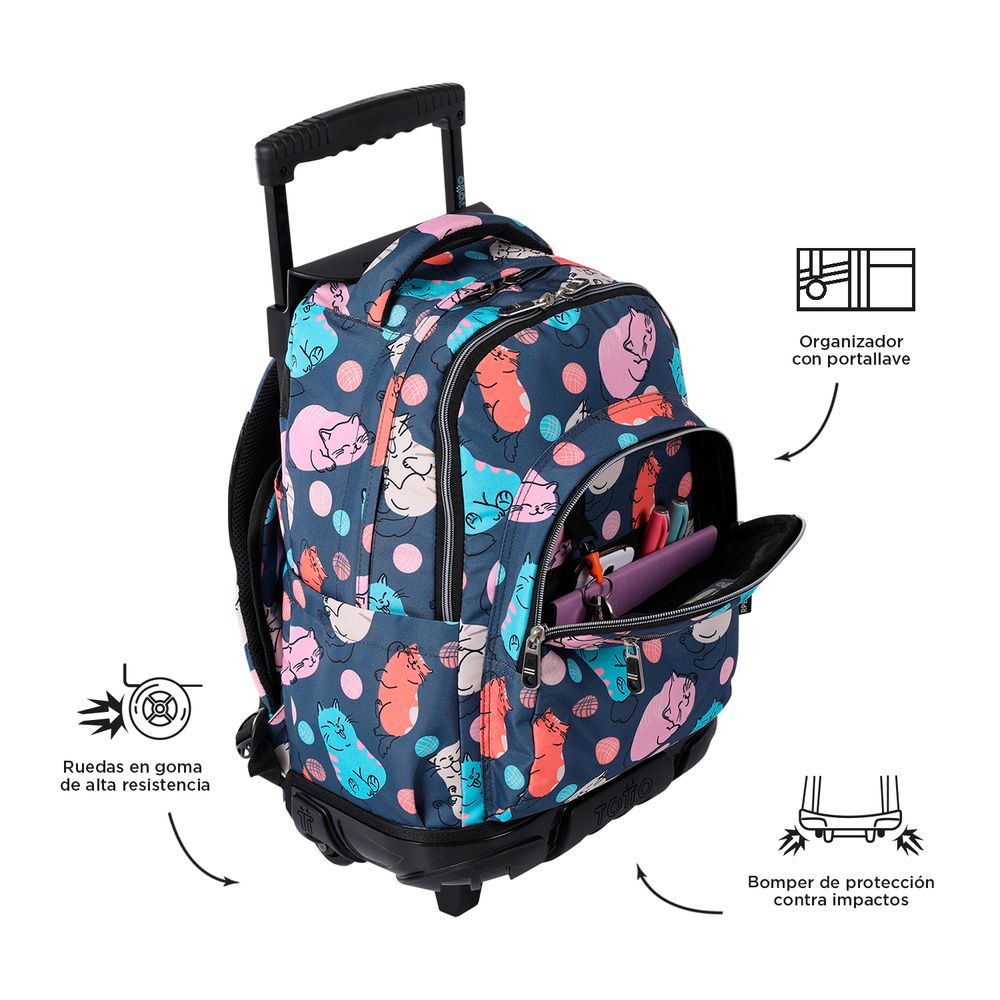 Mochila Trolley Mochila Oh My Cat Mochila Escolar Mochilas Con