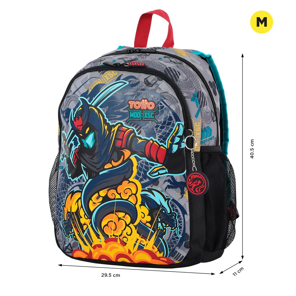 Mochila Para Ni o Raiyu M Gris Totto TottoCL rediseno